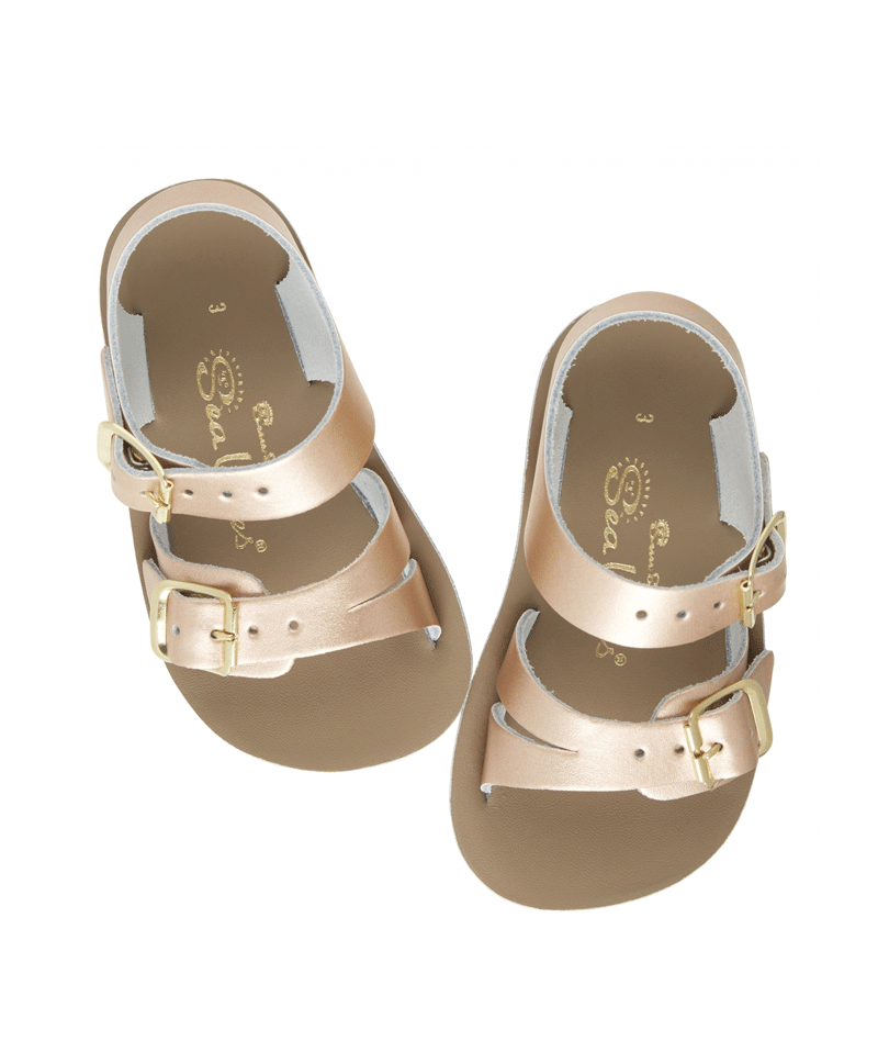 Sun San Rose Gold Sea Wee Sandals - Women's Fashion Flip Flops for Beach, Pool & Summer Outfits