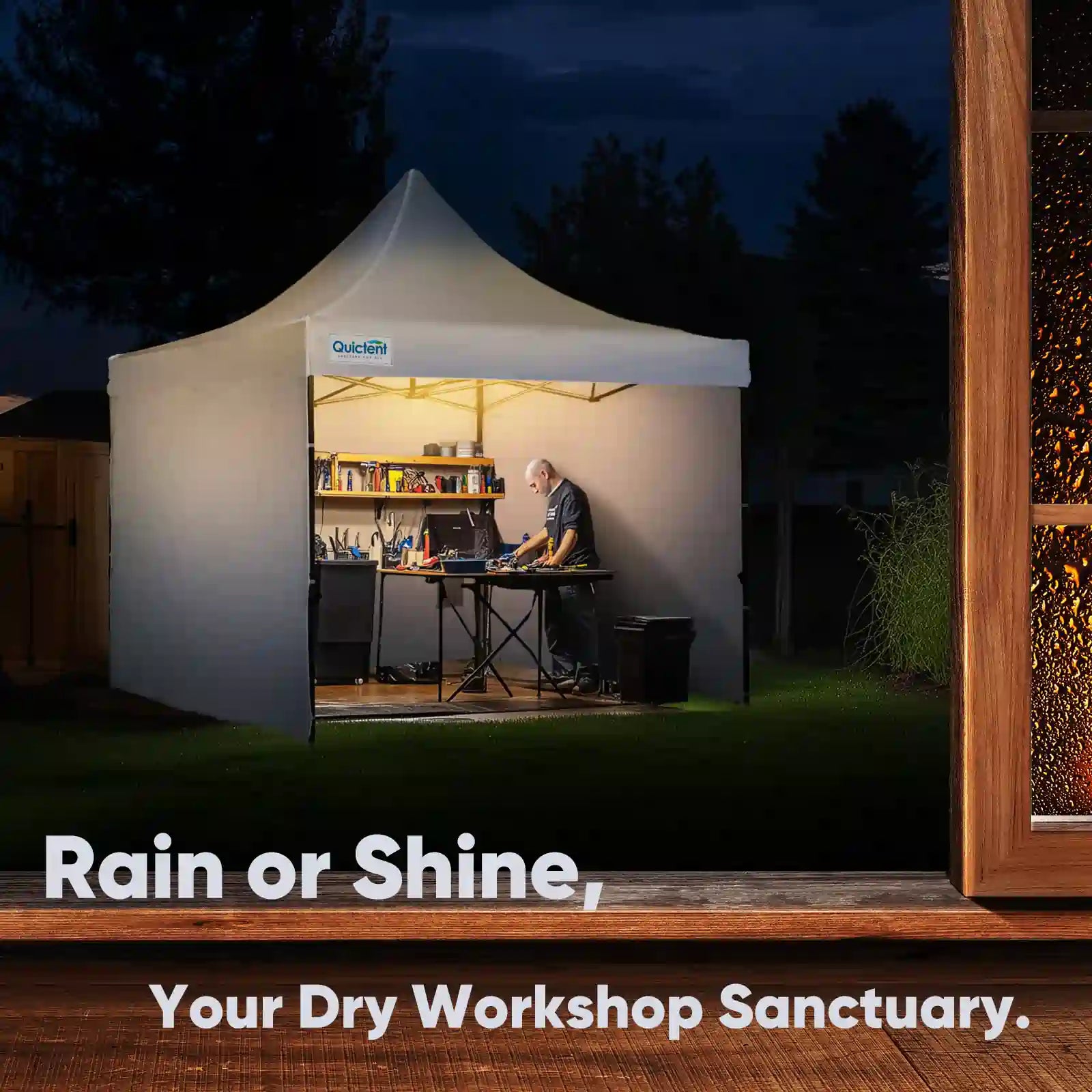 Heavy Duty Commercial Pop Up Canopy Tent - Waterproof Instant Shelter for Outdoor Events, Parties, Markets & Camping