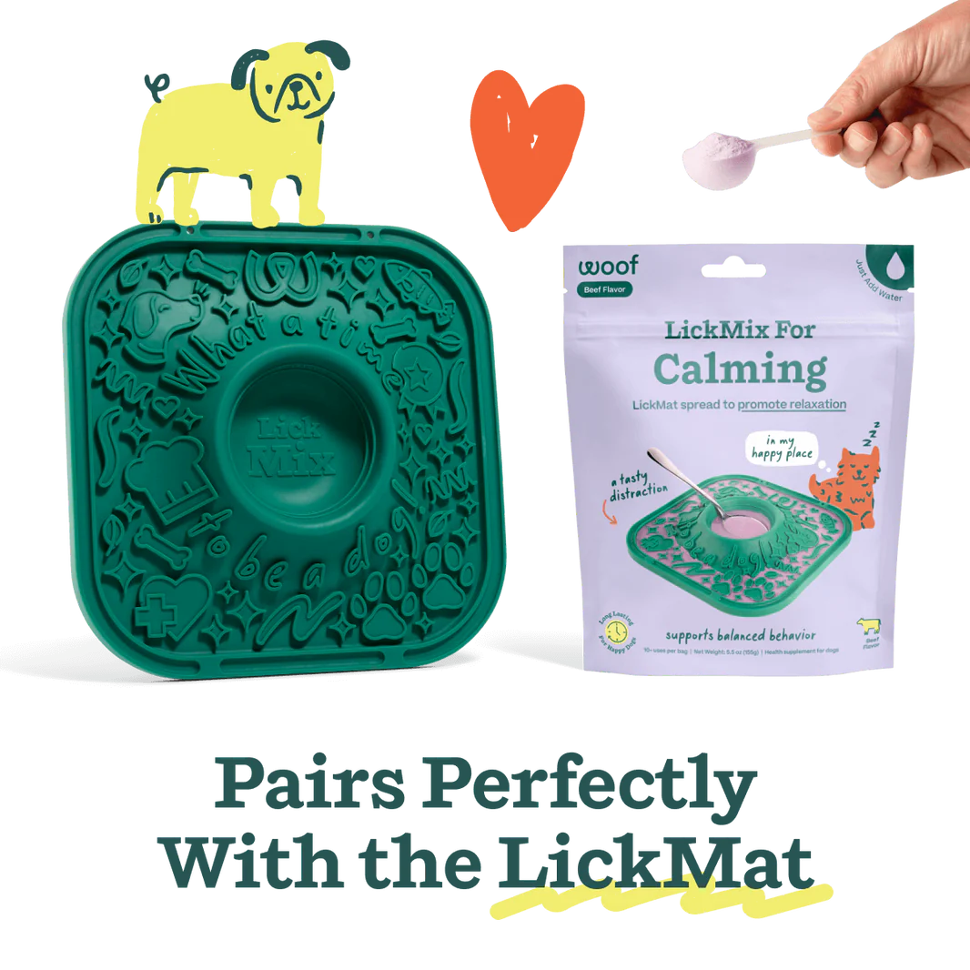LickMix Calming Gel for Dogs - Functional Relaxation Mix with Jelly Texture | Helps Reduce Anxiety & Stress | Perfect for Travel, Vet Visits & Thunderstorms | Woof