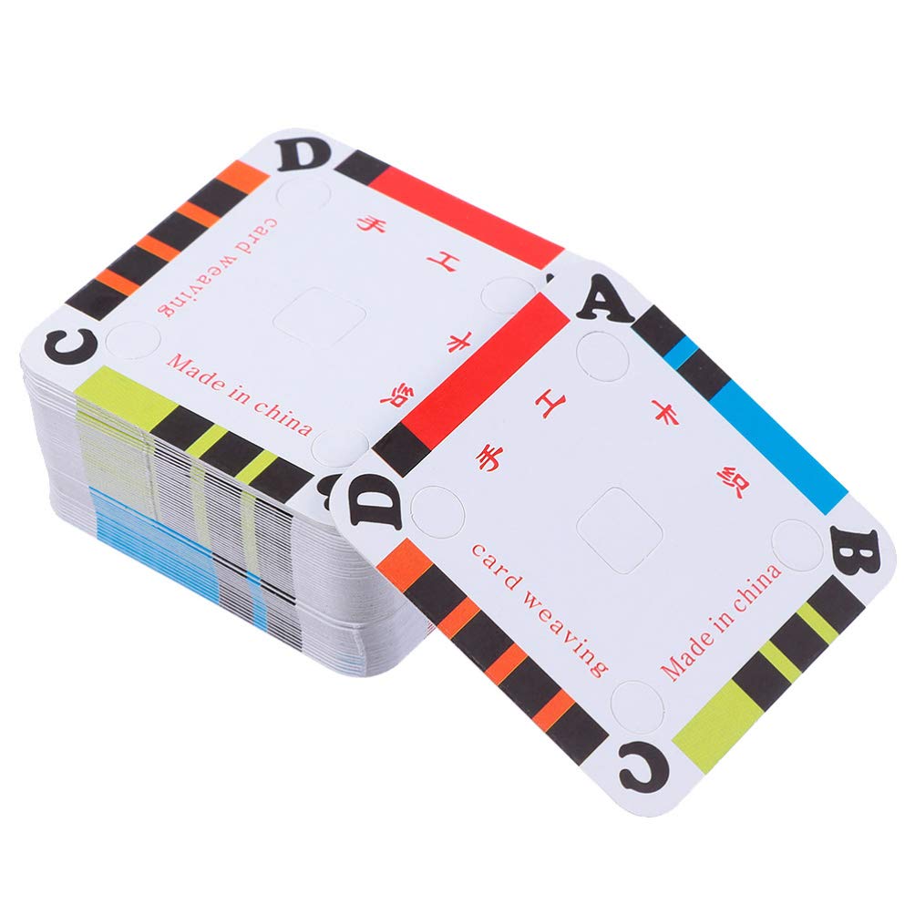 200Pcs Weaving Cards for Inkle Loom - 5cm Cardboard Tablet Weaving Supplies | DIY Handmade Weaving Tools for Craft Projects, Loom Weaving & Fiber Art Creations