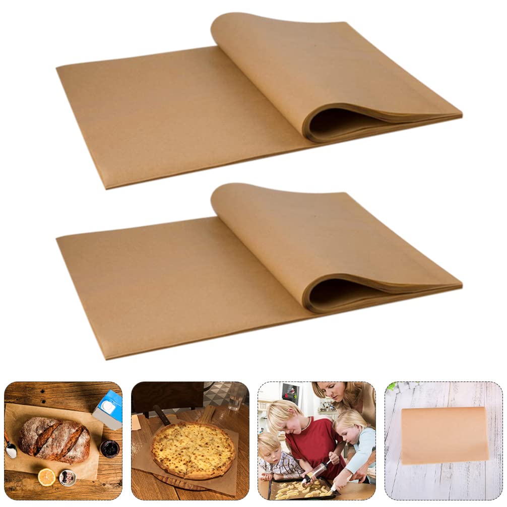 SOLUSTRE 100pcs Air Fryer Parchment Paper Liners - Non-Stick Baking Sheets for Air Fryers, Toaster Ovens & Cake Pans | Perfect for Healthy Cooking, French Fries, Pastries & Steamed Foods