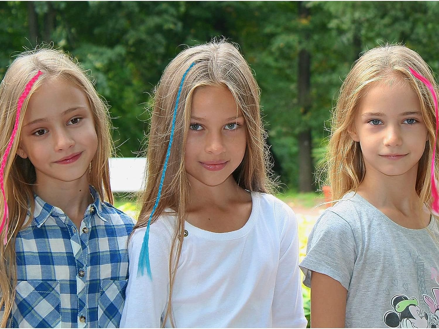 Osceola Clip-in Hair Extensions for Women & Girls - 12-Piece Set of Colorful Artificial Hair Strips | Fashionable Side Hair Extensions for Parties, Cosplay & Daily Styling
