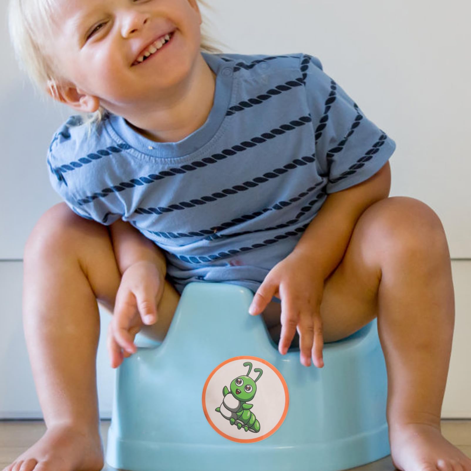 BIUDECO Potty Training Stickers for Boys & Girls - 10 Sheets Cartoon Toilet Seat Stickers with Heat Sensitive Color Changing Feature | Fun Bathroom Training Aid for Toddlers & Kids
