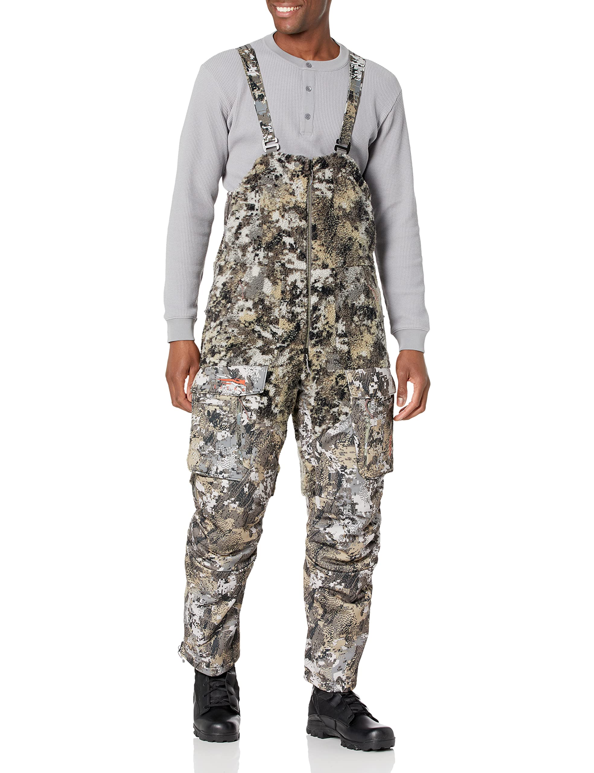Sitka Men's Insulated Fanatic Bib - Waterproof Hunting Bibs for Cold Weather, Realtree Camo Hunting Pants with Knee Pads - Ideal for Deer Hunting, Duck Hunting & Outdoor Adventures
