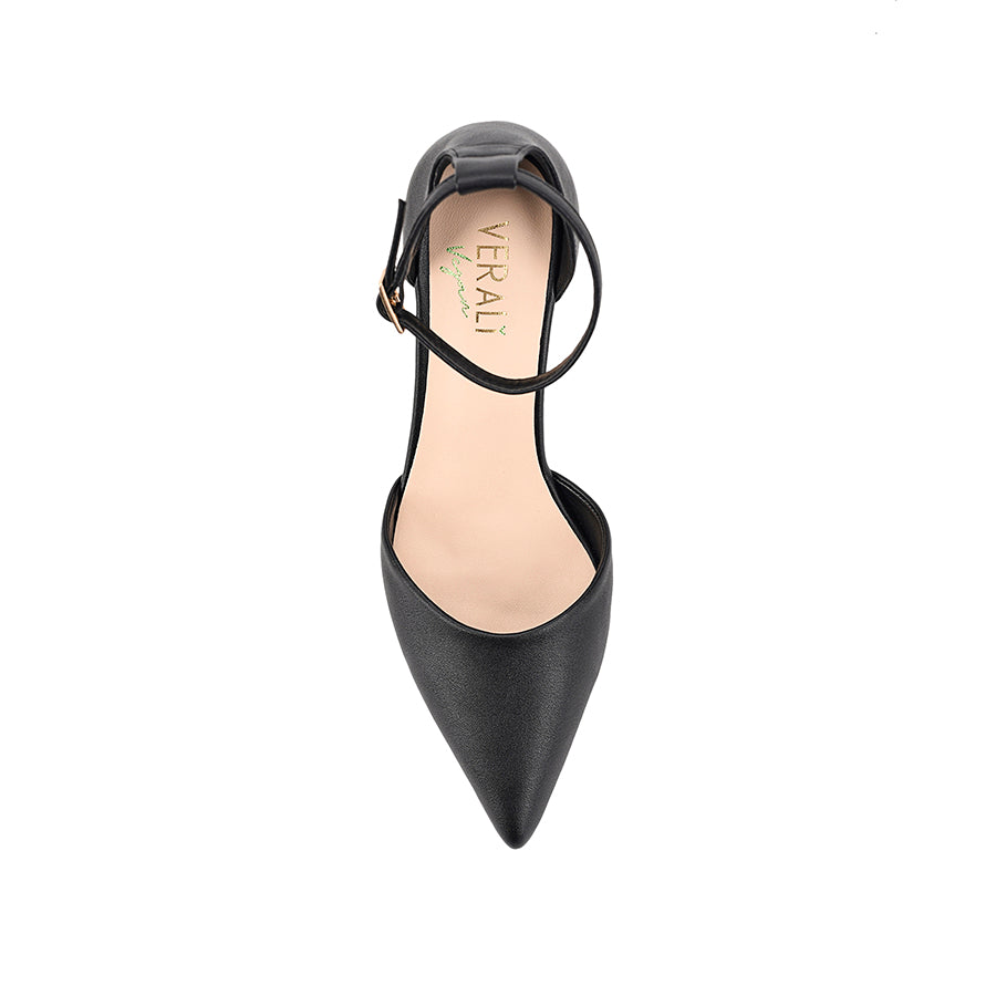 Kosta Women's Closed Toe Chunky Block Heels - Comfortable Low Heel Dress Pumps for Work, Office & Wedding (Black) | Slip-Resistant & Cushioned for All-Day Wear