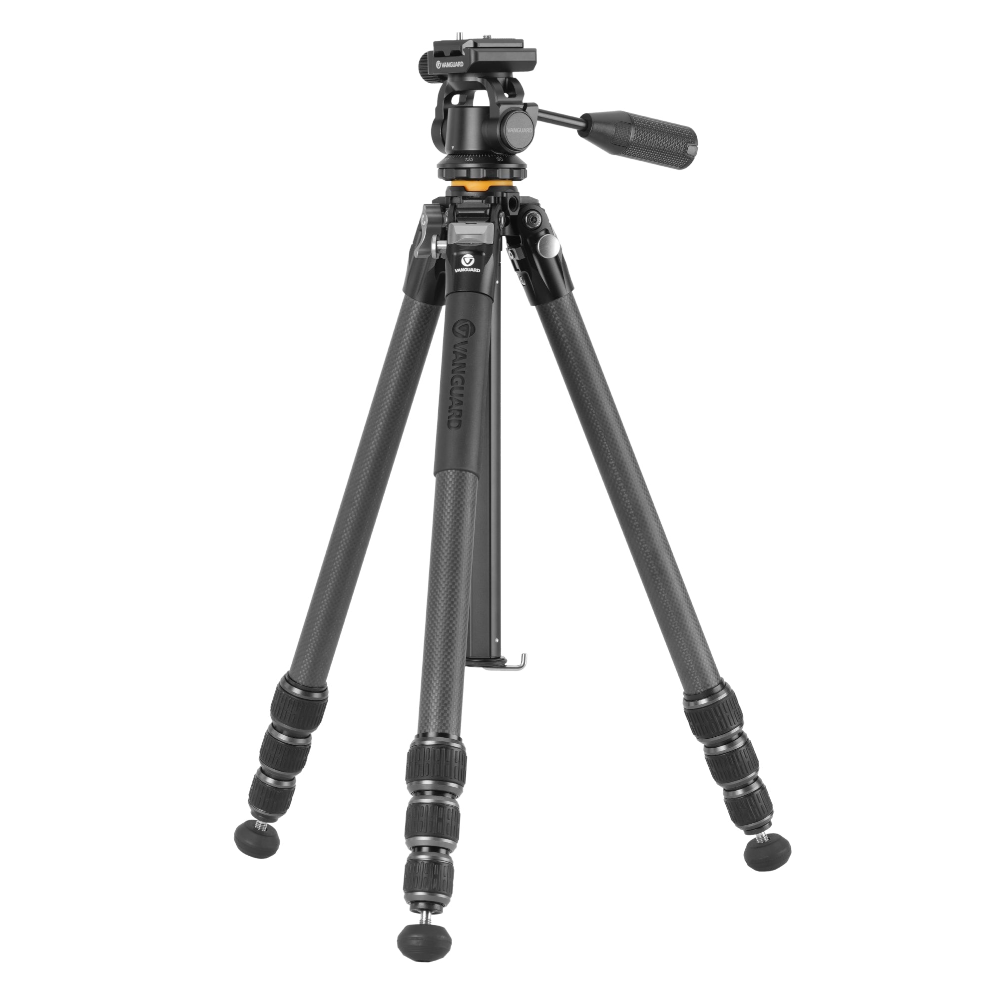 VEO 5 264CO28 Carbon Fiber Tripod with Pan Head - Lightweight & Stable for Scopes, Binoculars, Cameras - Perfect for Hunting, Bird Watching, Photography & Outdoor Adventures
