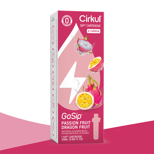 GoSip Passion Fruit Dragon Fruit Powder - Natural Energy Boost & Antioxidant Drink Mix for Smoothies, Tea, and Post-Workout Recovery