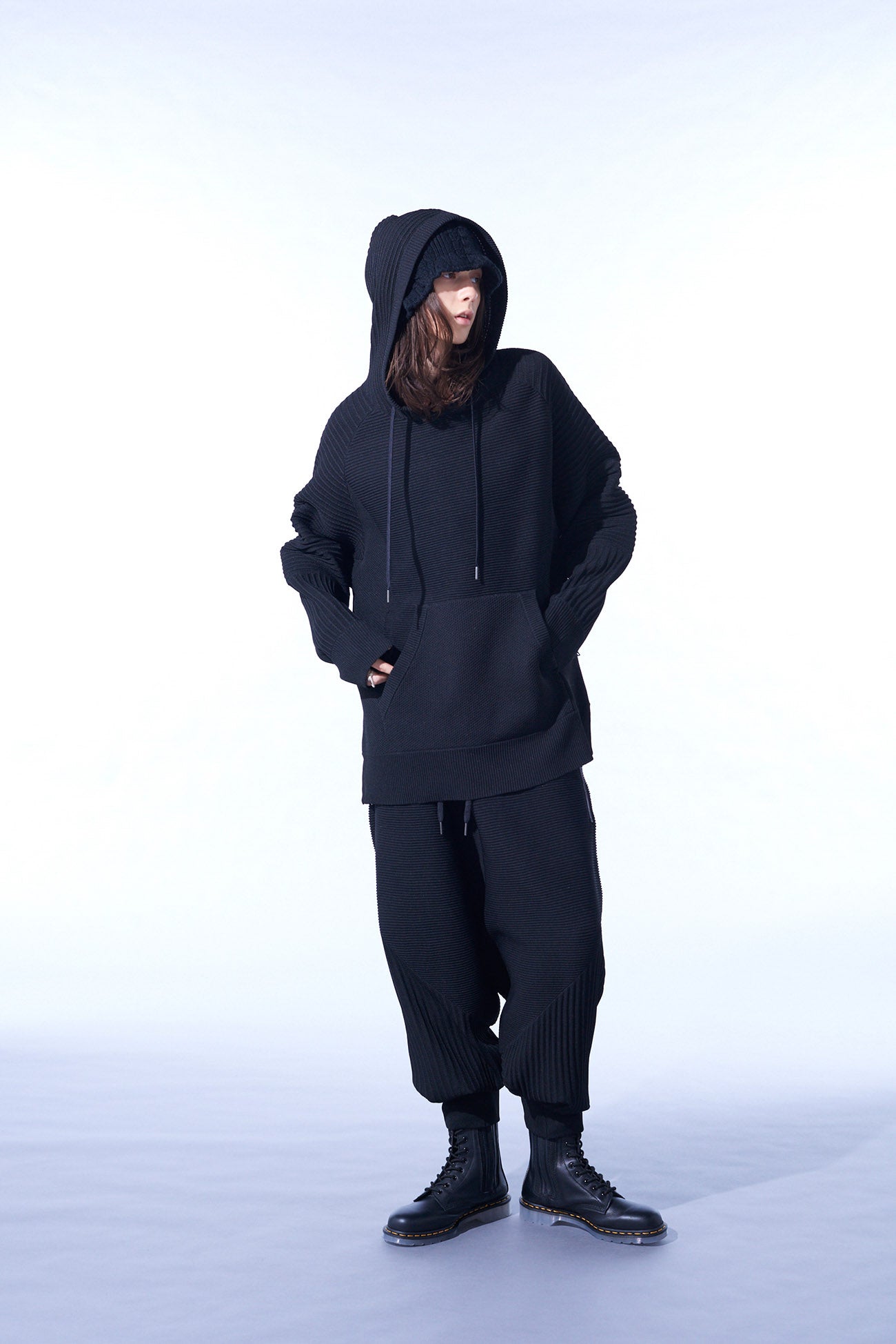 12G SPRITZY Plain Stitches Big Knit Hoodie - Oversized Cozy Sweatshirt for Women & Men | Perfect for Casual Wear, Loungewear & Winter Fashion