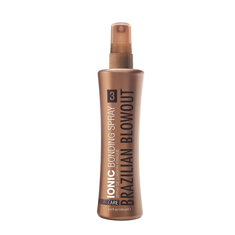 Brazilian Blowout Ionic Bonding Spray for Smooth & Frizz-Free Hair - Professional Salon Quality Treatment at Home - Perfect for Dry, Damaged & Curly Hair Types
