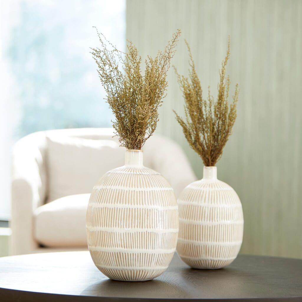 Cyan Design 10924 Saxon Vase - Oyster Blue Medium Size - Elegant Home Decor for Living Room, Dining Table, or Wedding Centerpiece