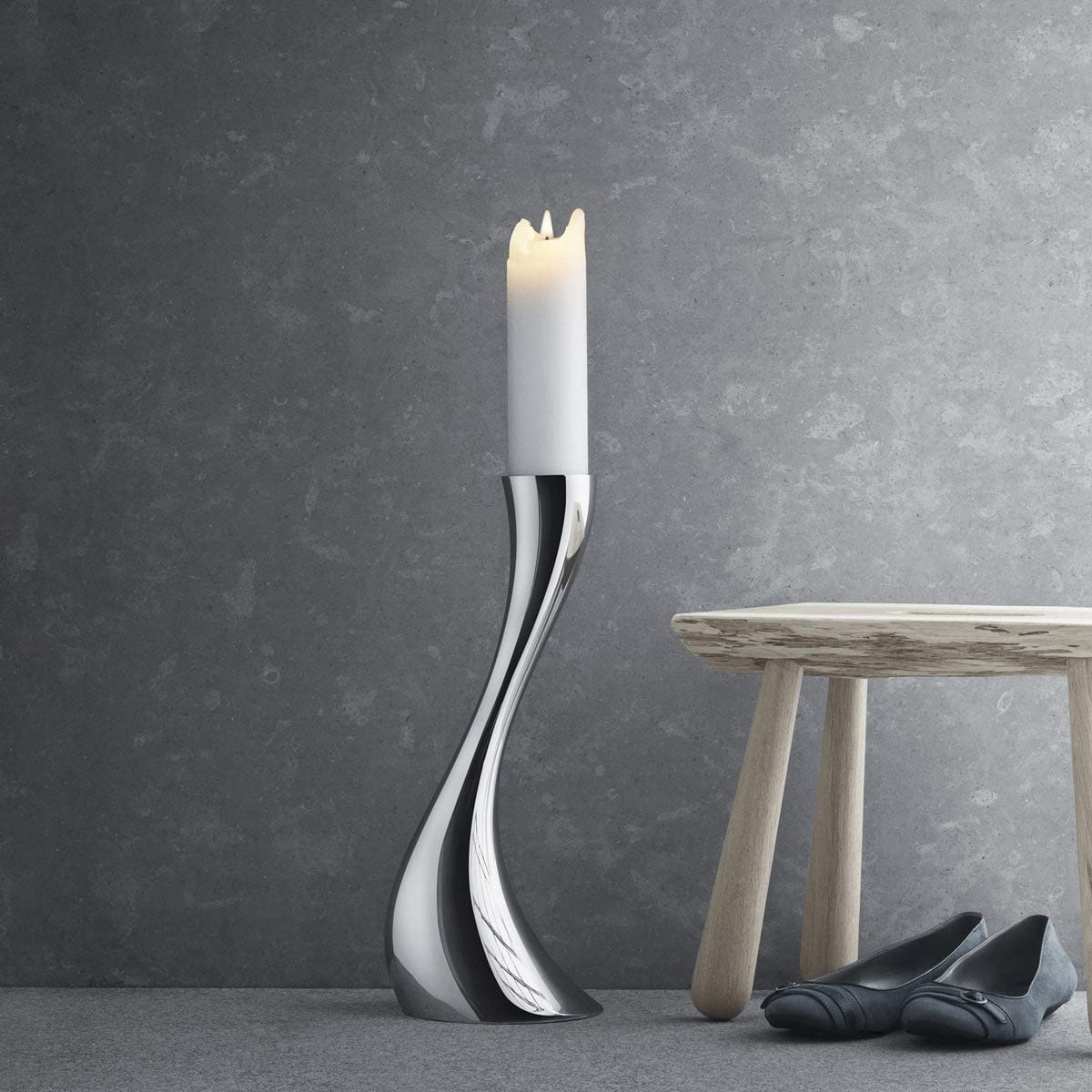 Georg Jensen Cobra Large Floor Candle Holder - 23.62