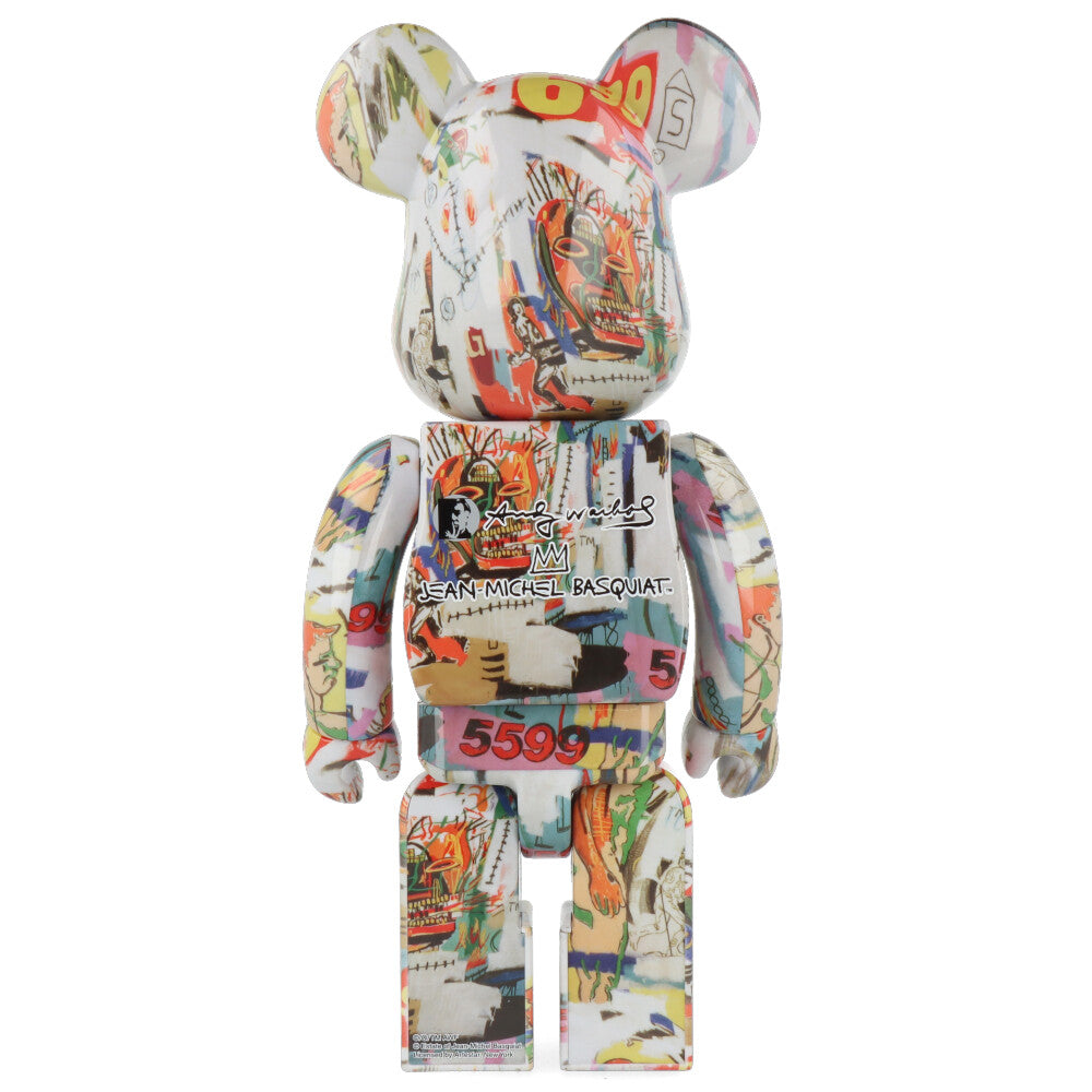 400% Bearbrick Warhol X Basquiat 4 - Limited Edition Designer Art Toy Collectible - Perfect for Home Display, Office Decor & Pop Culture Enthusiasts