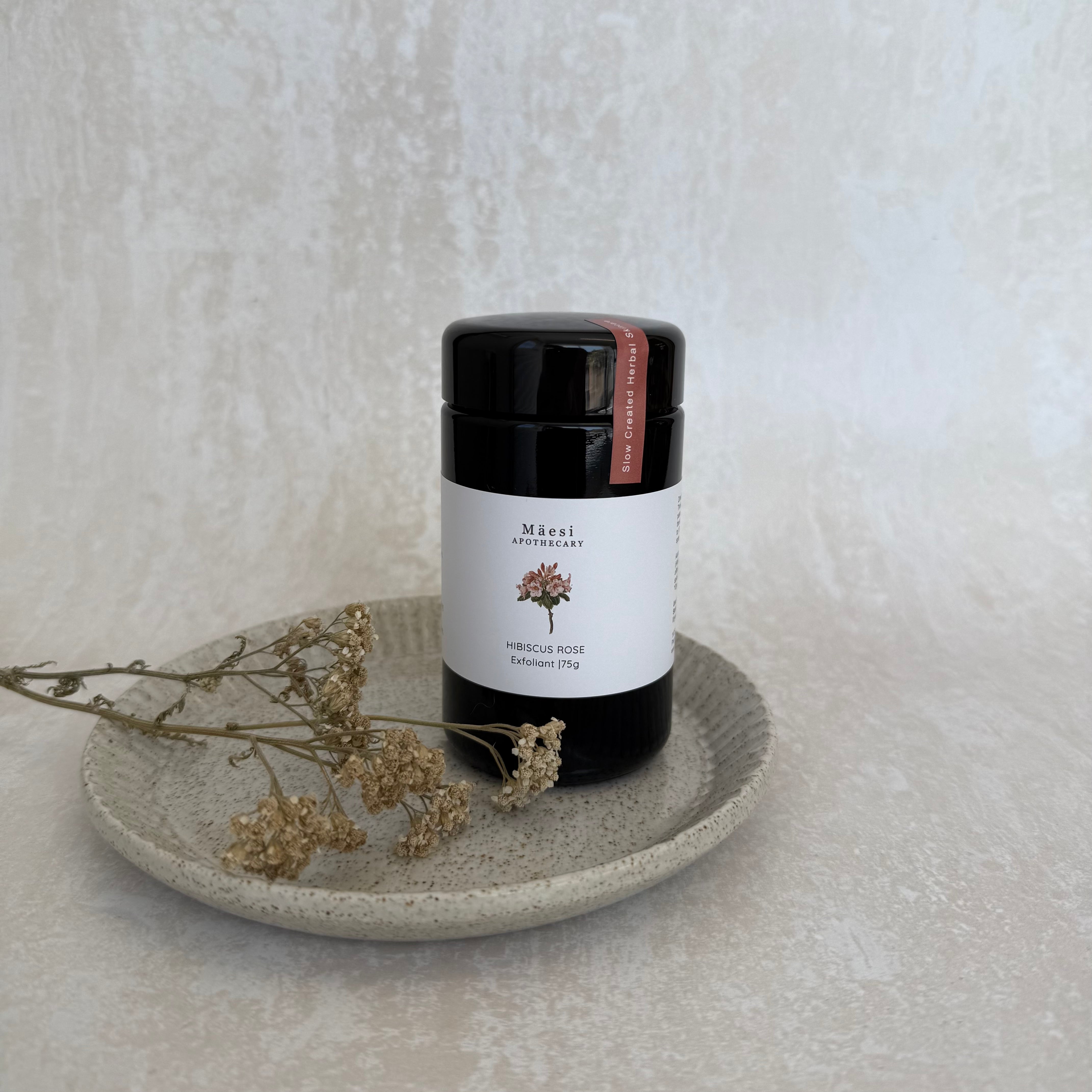 Organic Hibiscus & Rose Facial Exfoliant Scrub - Gentle Exfoliation for Glowing Skin - Perfect for Daily Skincare & Spa Treatments