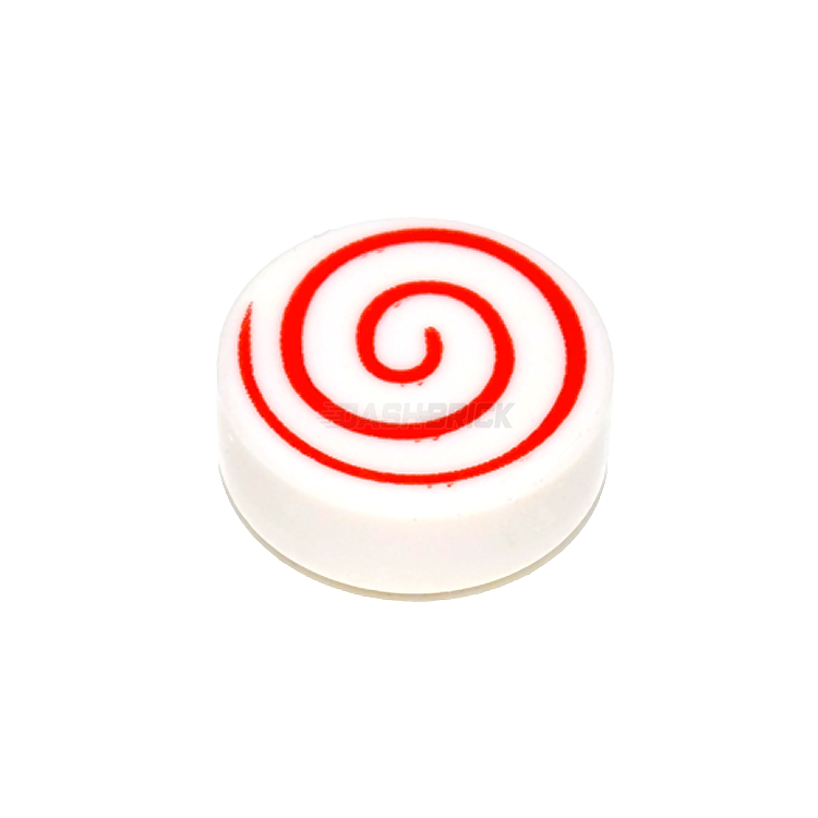 LEGO Minifigure Candy Accessory - Red Spiral Lollipop [98138pb013] for LEGO Sets, Birthday Parties & Kids Play Scenes