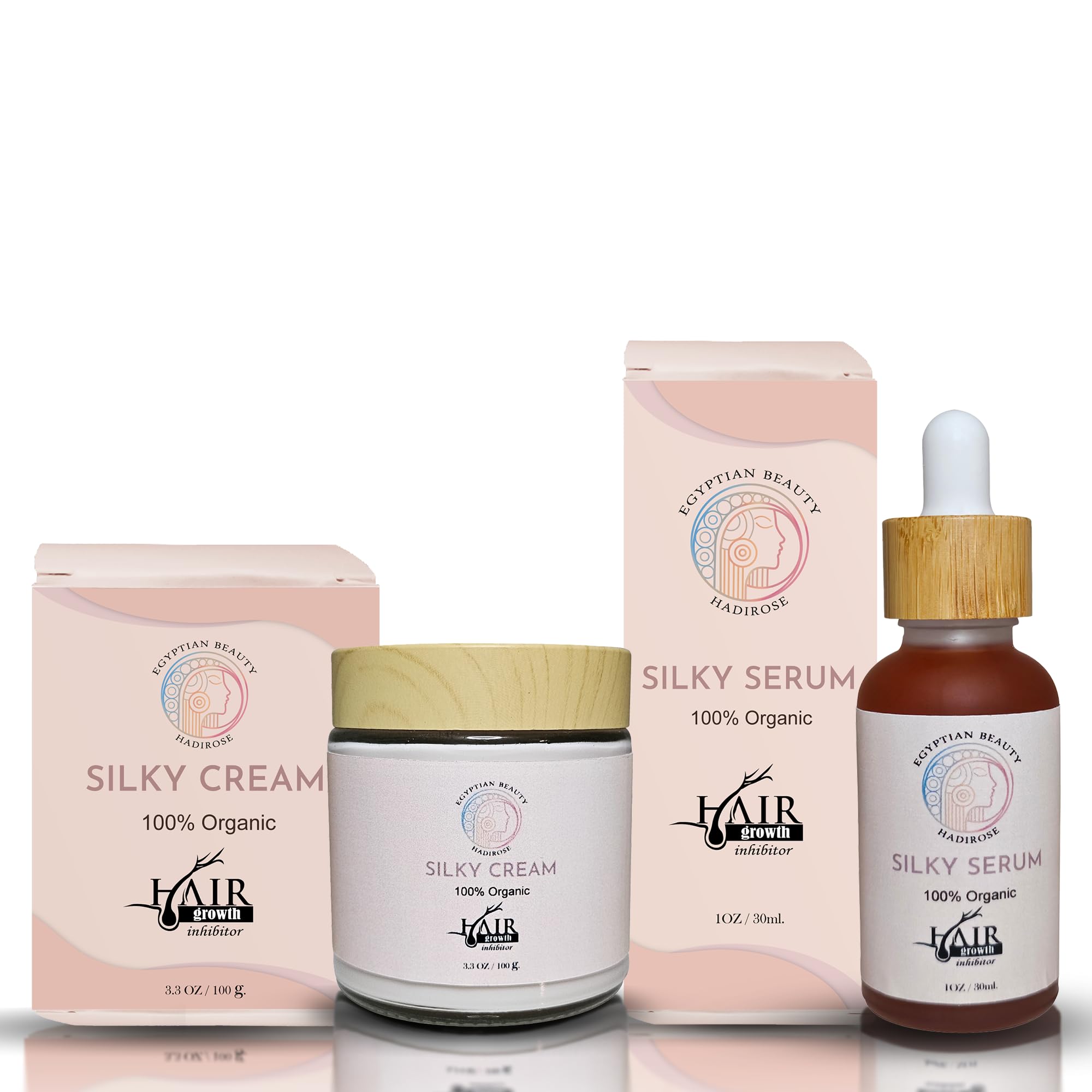 Silky Serum & Cream Bundle Gift Set - Hydrating Skincare Duo for Glowing Skin | Perfect for Daily Moisturizing & Nighttime Routine