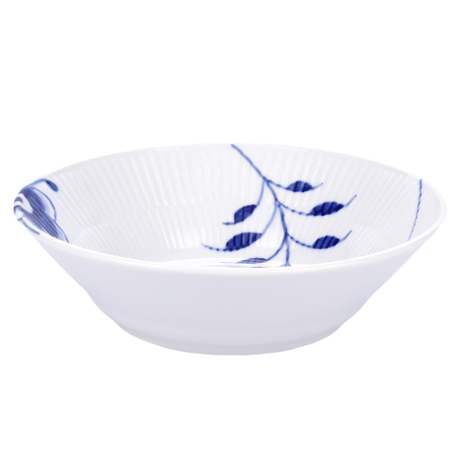 Royal Copenhagen Blue Fluted Mega Deep Plate - 6.7 Inch (17 cm) Fine Porcelain Dinnerware - Elegant Wedding Gift & Anniversary Present for Bridal Shower, Housewarming, and Formal Dining
