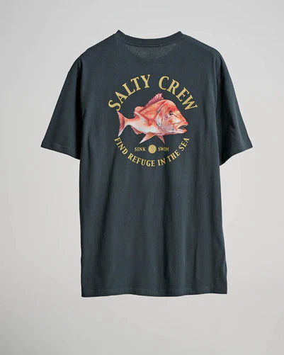 Salty Crew Snap Attack T-Shirt - Men's Quick Dry Fishing & Outdoor Tee for Active Lifestyles