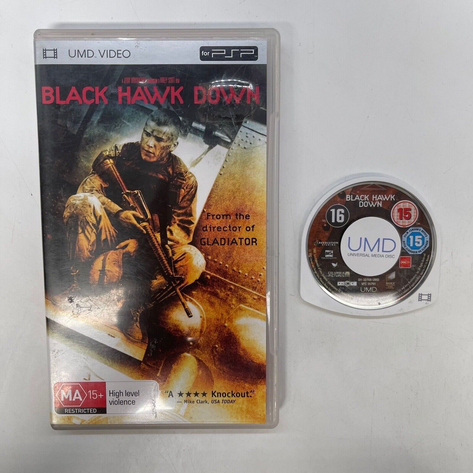 Black Hawk Down UMD Movie for PSP Playstation Portable - Action War Film for Gaming & Travel Entertainment