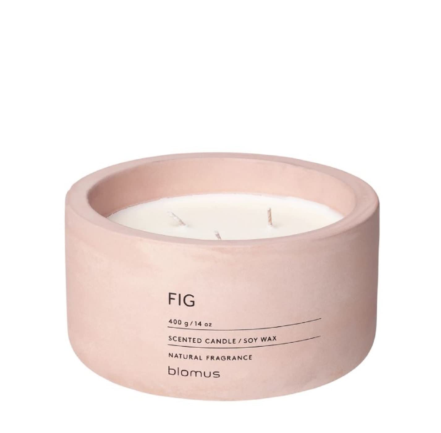 Blomus Scented Candle 65955 Rose Dust XL - Large Luxury Home Fragrance for Relaxation, Romantic Dinner & Spa Nights