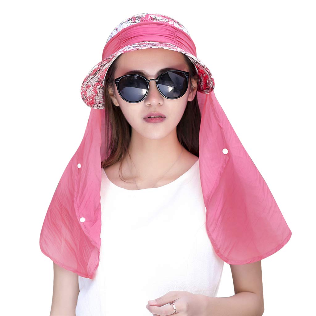 Women's Foldable UV Protection Fishing Hat - 360° Sun Shade with Wide Brim, Adjustable Flap & Solar Protection for Outdoor Activities, Beach, Hiking, and Travel