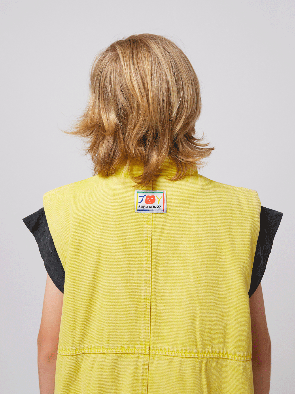 Stylish Smiling Denim Vest by Bobo Choses - Trendy Women's Fashion for Casual Outings & Streetwear Looks