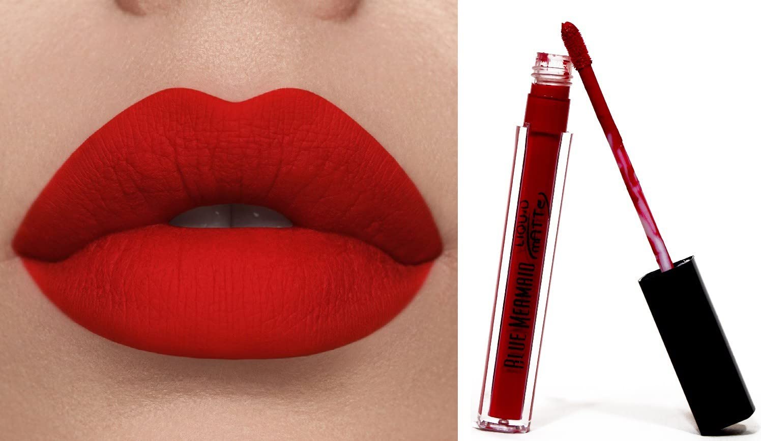 Long-Lasting Red Matte Liquid Lipstick for Women - Waterproof & Smudge-Proof - Perfect for Parties, Dates & Everyday Wear