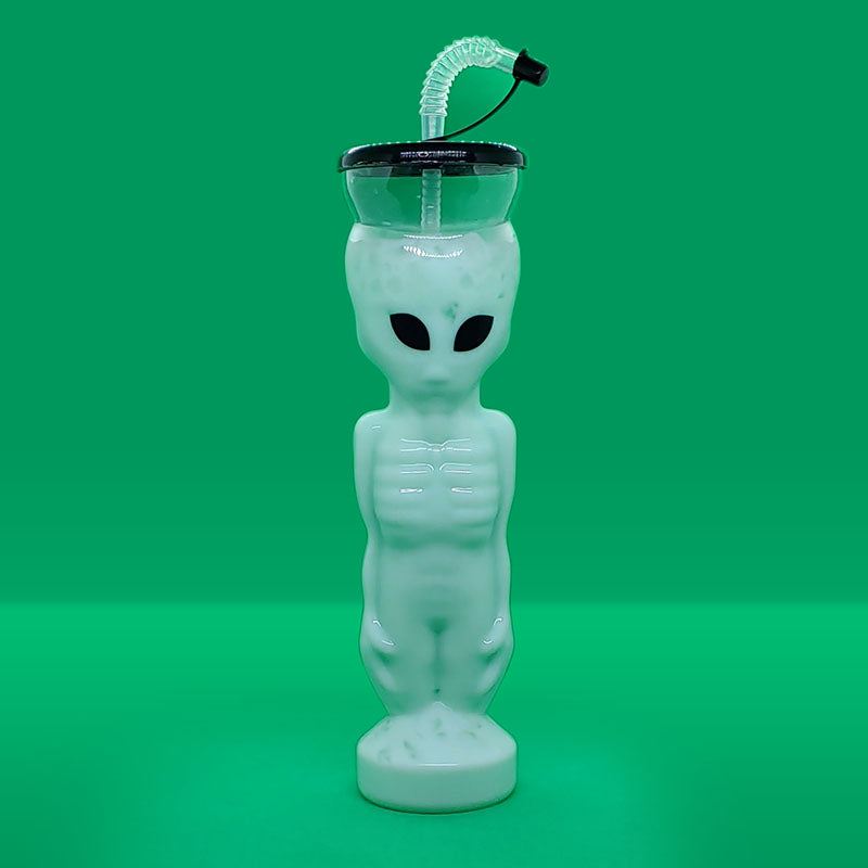 BarConic® Alien Party Yard Cup with Lid and Straw - 27 oz Large Insulated Tumbler for Outdoor Events, BBQs, and Summer Drinks