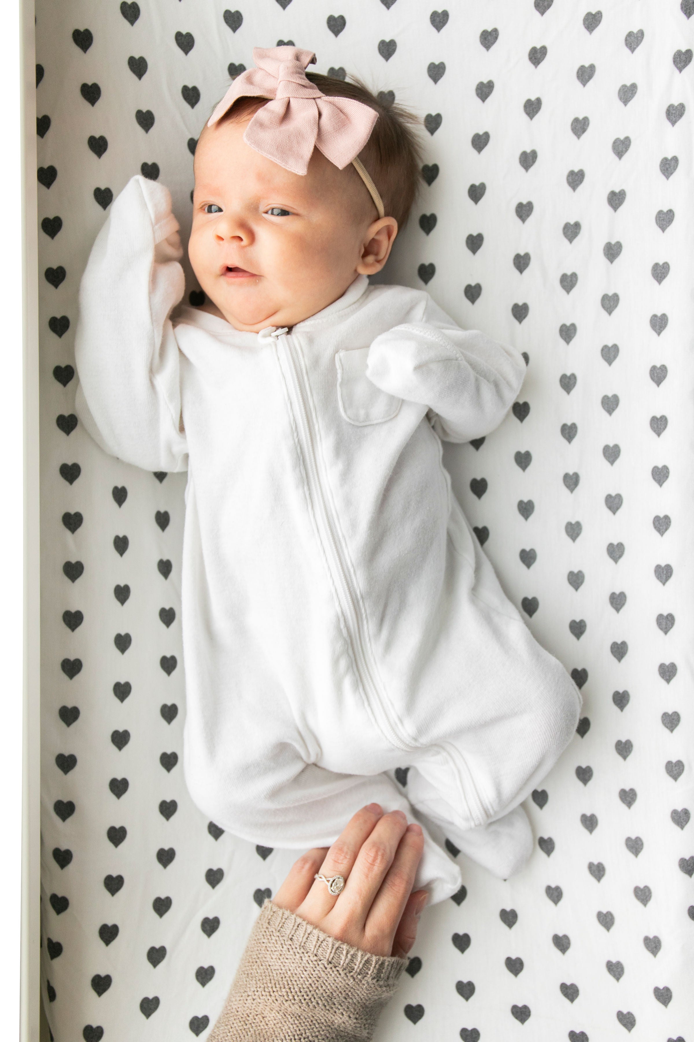 Premium Organic Cotton Knit Diaper Changing Pad Cover - Soft, Breathable & Waterproof - Perfect for Nursery, Travel & On-the-Go Baby Care (Smitten Collection)