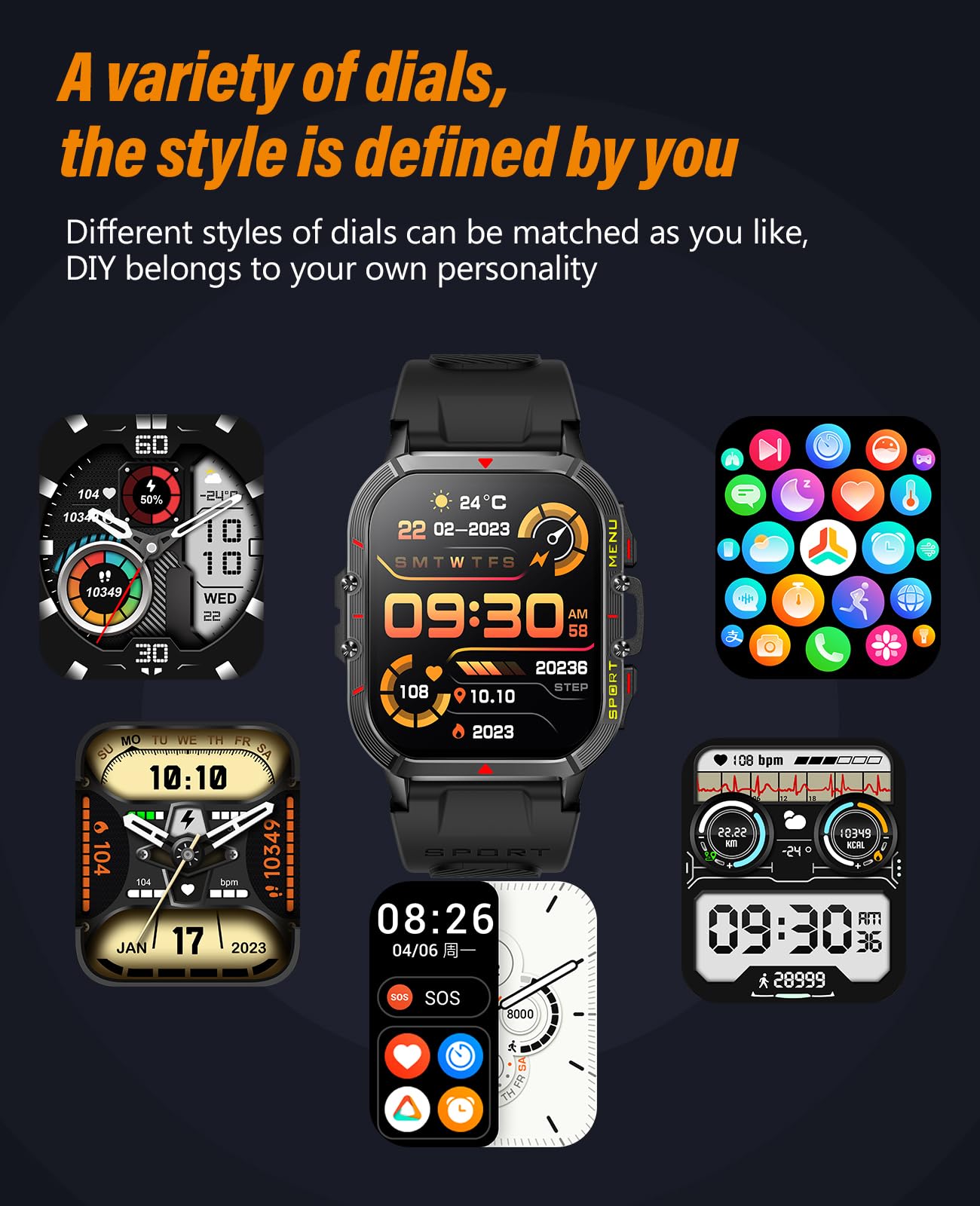 EarlySincere Smart Watch 1.96