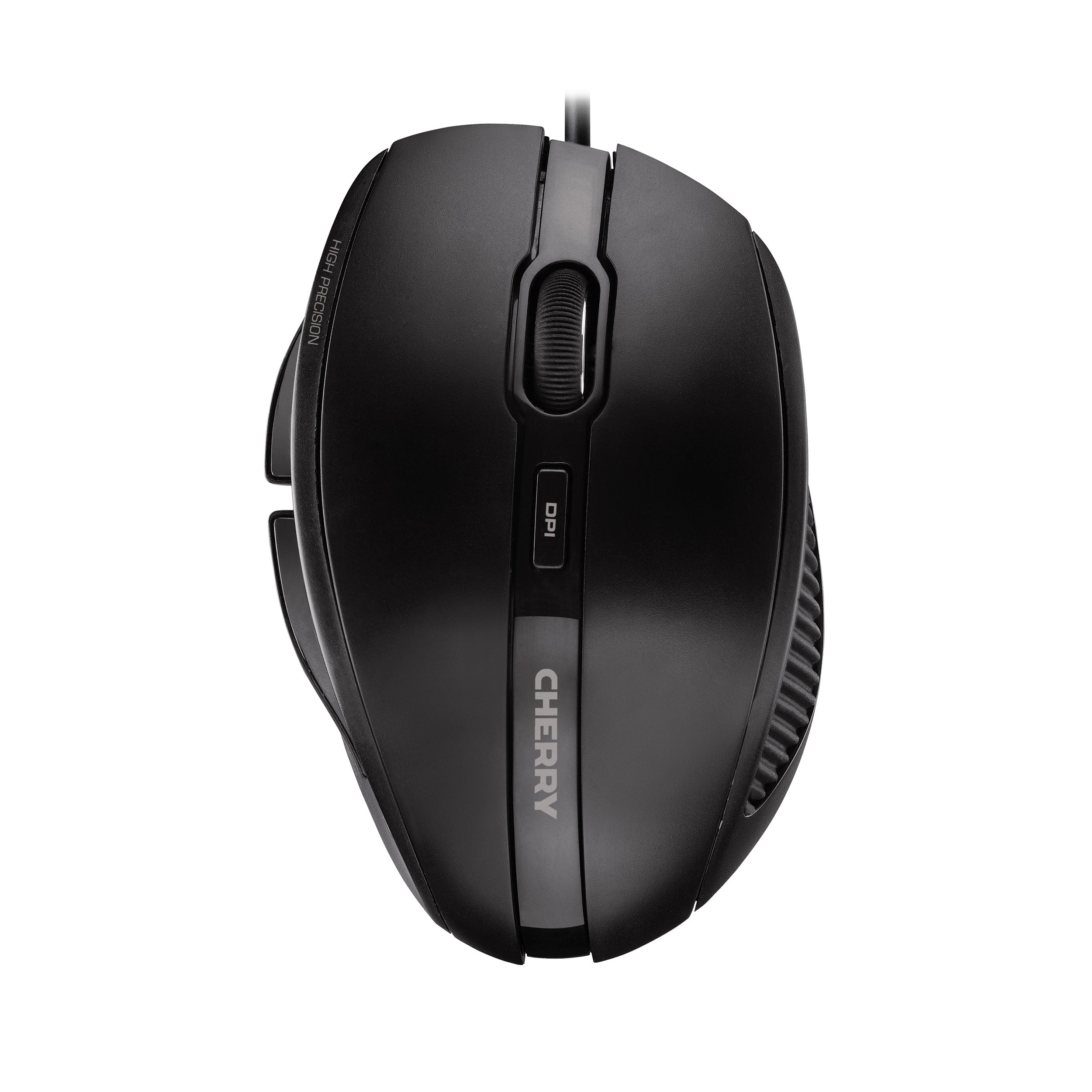 CHERRY MC 3000 Wireless Ergonomic Mouse - 2.4G USB Optical Computer Mouse with Silent Click, 6 Buttons, 1600 DPI for Laptop, PC, Mac - Perfect for Office Work, Gaming & Home Use