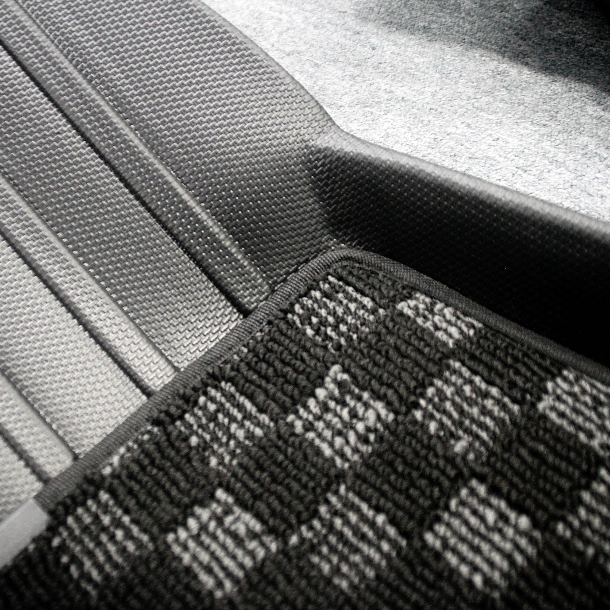 Checkered Floor Mats for 2017-2024 Tesla Model S (Right Hand Drive) - Premium Car Floor Protection, Perfect for Daily Commuting & Road Trips
