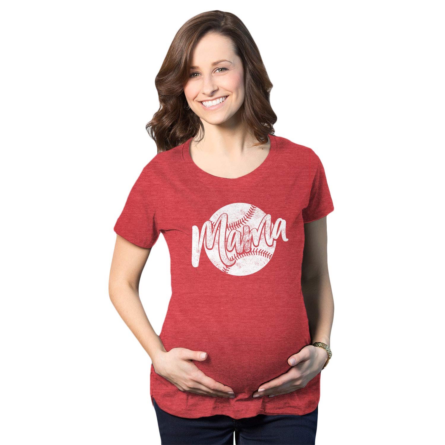 Pregnancy Baseball T-Shirt for Moms to Be - Cute Maternity Tee for Summer & Sports - Perfect for Baby Showers, Gender Reveals & Maternity Photos