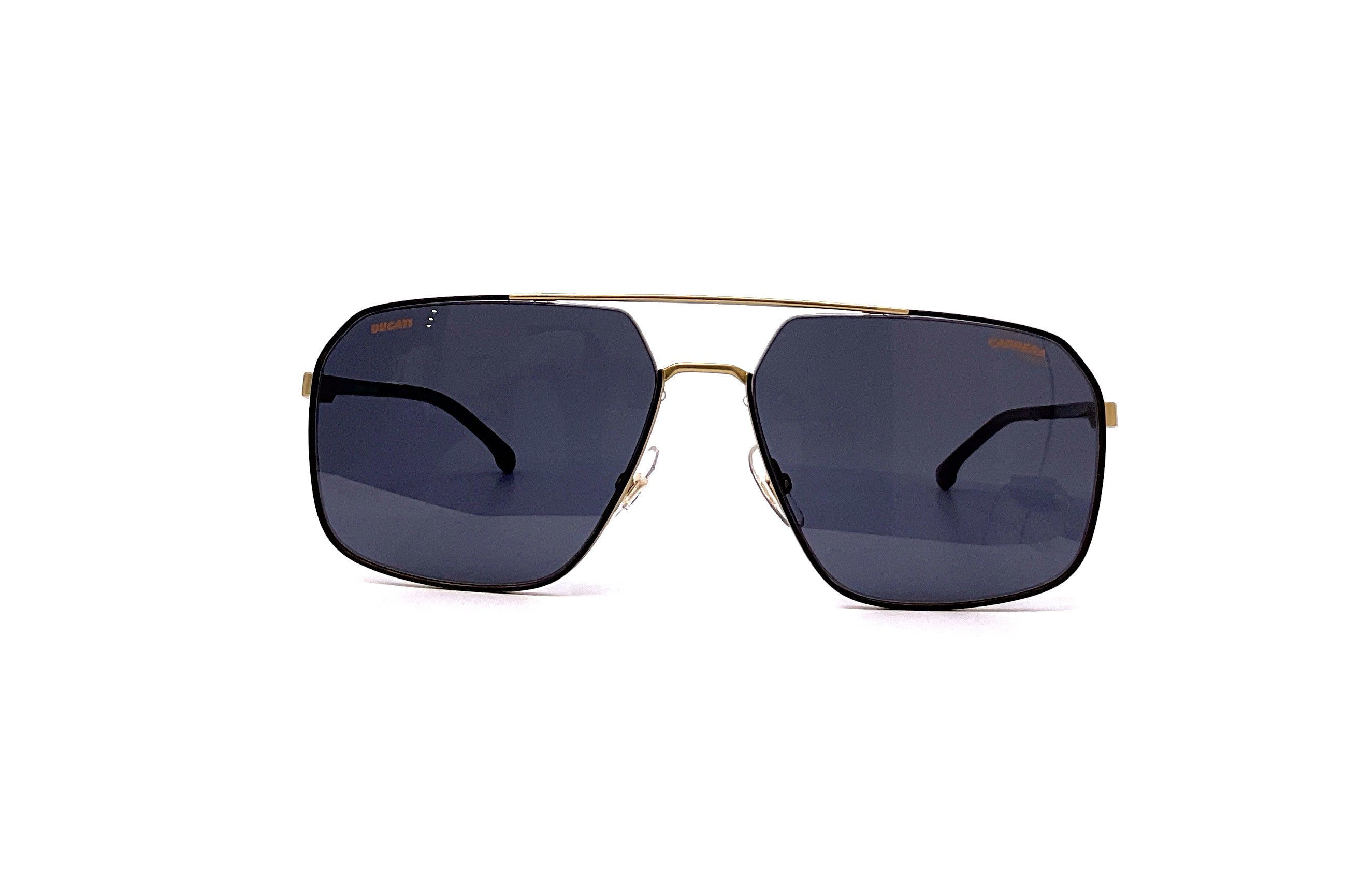 Carrera 038/S Sunglasses - Gold & Black Aviator Style for Men & Women | UV Protection, Fashion Eyewear for Outdoor Activities, Driving, and Travel