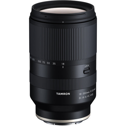 Tamron 18-300mm f/3.5-6.3 Di III-A VC VXD All-in-One Zoom Lens for Sony E-Mount - Perfect for Travel, Wildlife & Sports Photography