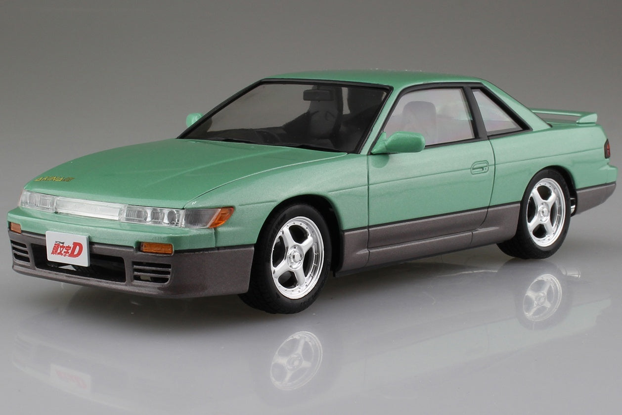 Aoshima 1/24 Scale Initial D Anime Koichiro Iketani S13 Silvia Model Car Kit - Perfect for Anime Fans & Car Enthusiasts Collection & Display
