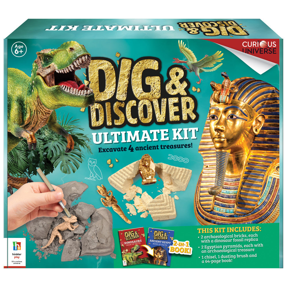 Dig & Discover Ultimate Archaeology Kit - STEM Science & Geology Educational Toy Set for Kids - Perfect for Classroom, Birthday Gifts & Hands-On Learning