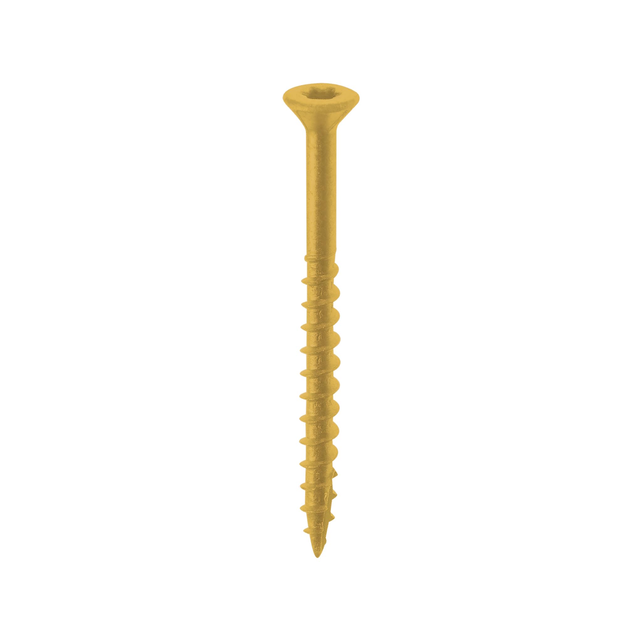 Nuvo Iron #8 Screw, 3 Inch, Torx Head, Tan, 250 Count - Perfect for Woodworking, Furniture Assembly, and DIY Home Projects