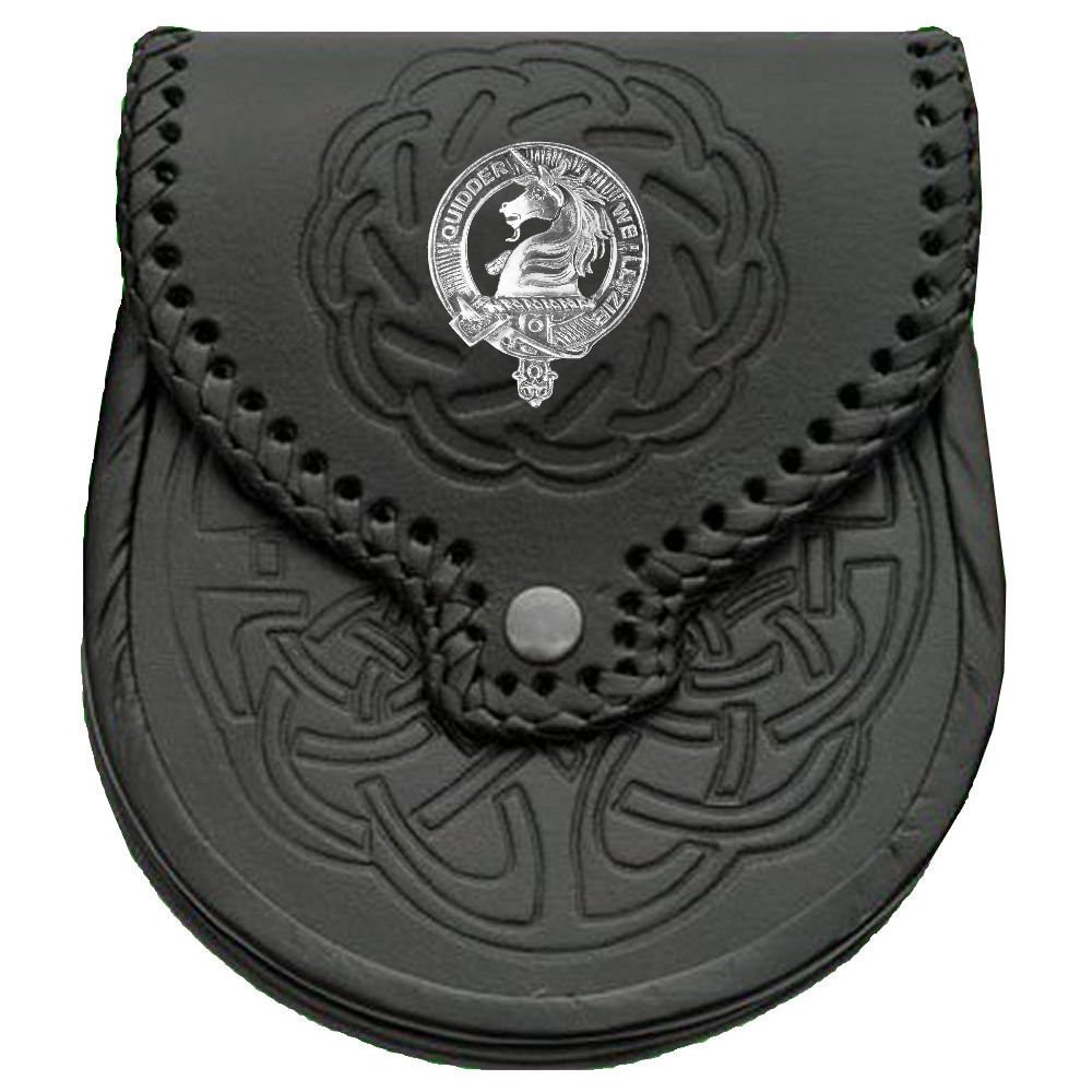 Stewart (Appin) Scottish Clan Crest Badge Sporran - Authentic Scottish Highland Dress Accessory for Men | Perfect for Weddings, Ceilidhs & Traditional Events
