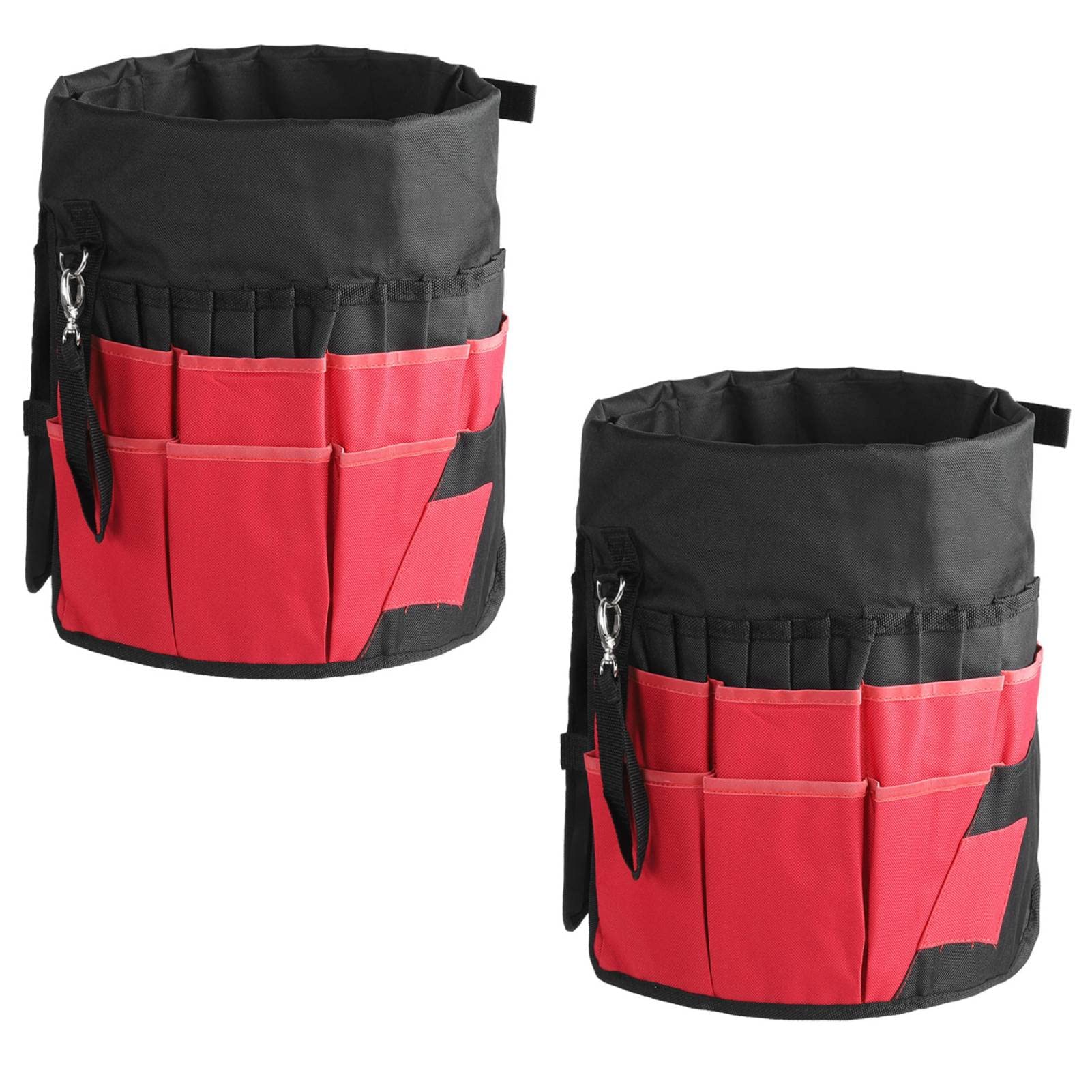 2 Pack Heavy Duty Gardening Tool Bag Organizer with 42 Pockets - Waterproof Outdoor Tool Storage Holder for Gardeners, Landscaping & DIY Projects - Perfect for Organizing Pruners, Trowels, Gloves & More