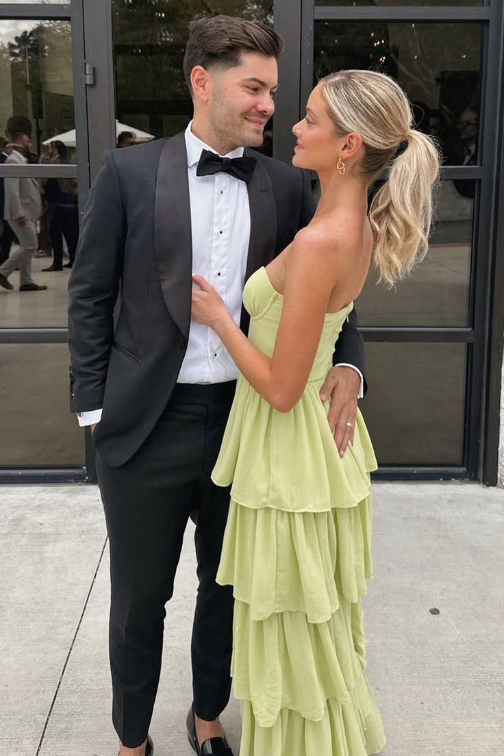 Elegant A-Line Sweetheart Neckline Green Long Party Dress with Ruffles - Wedding Guest Dress J6643 | Perfect for Evening Galas, Prom, Bridesmaid & Formal Events