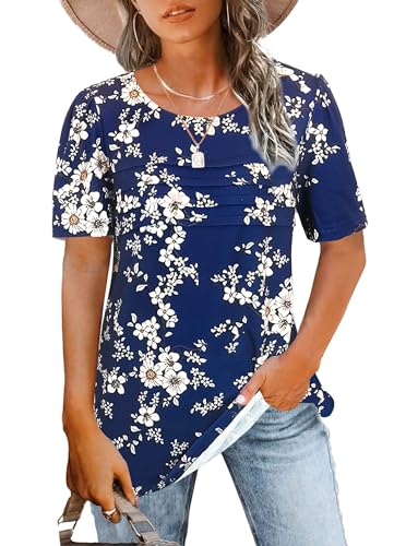 Blue White Floral