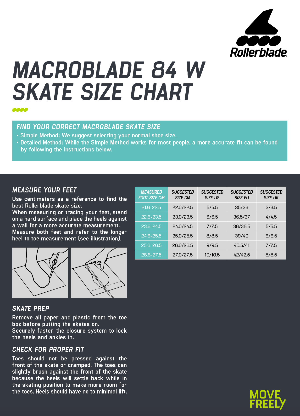 Rollerblade Macroblade 84 Women's Inline Skates - Lightweight Fitness & Recreational Roller Skates for Women - Perfect for Outdoor Exercise, Park Skating & Weekend Fun