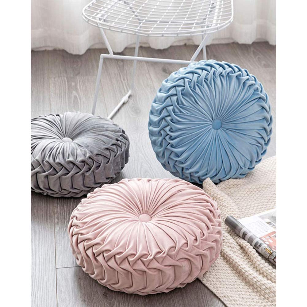 3D Pumpkin Vehicle Wheel Round Velvet Throw Pillow - 15