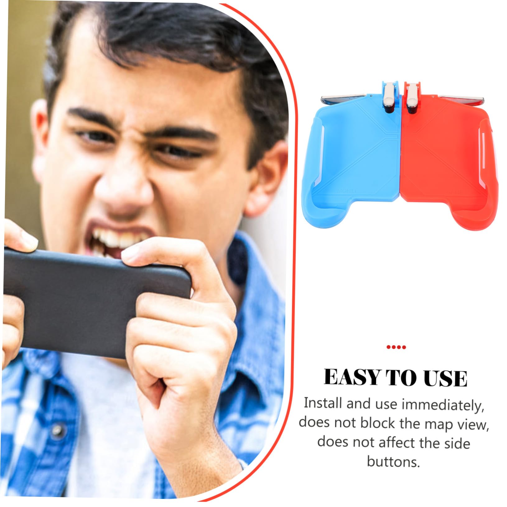 Adjustable Mobile Game Trigger for Shooter Games - Ergonomic Joystick Grips for PUBG, Fortnite & Call of Duty Mobile - Perfect for FPS Gaming on Smartphones