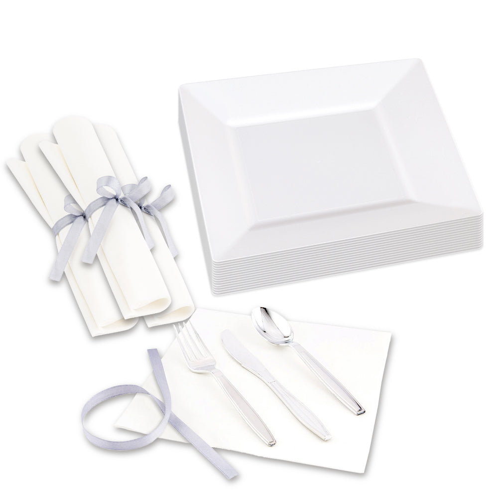 100-Pack White 8.25