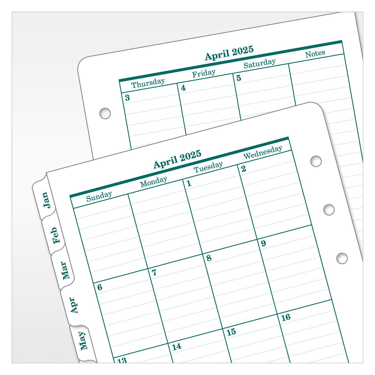 FranklinCovey 2-Page Daily Planner 2025-2026 - Compact Ring-Bound Organizer for Productivity & Time Management | Perfect for Professionals, Students & Goal Tracking (April 2025 - March 2026)