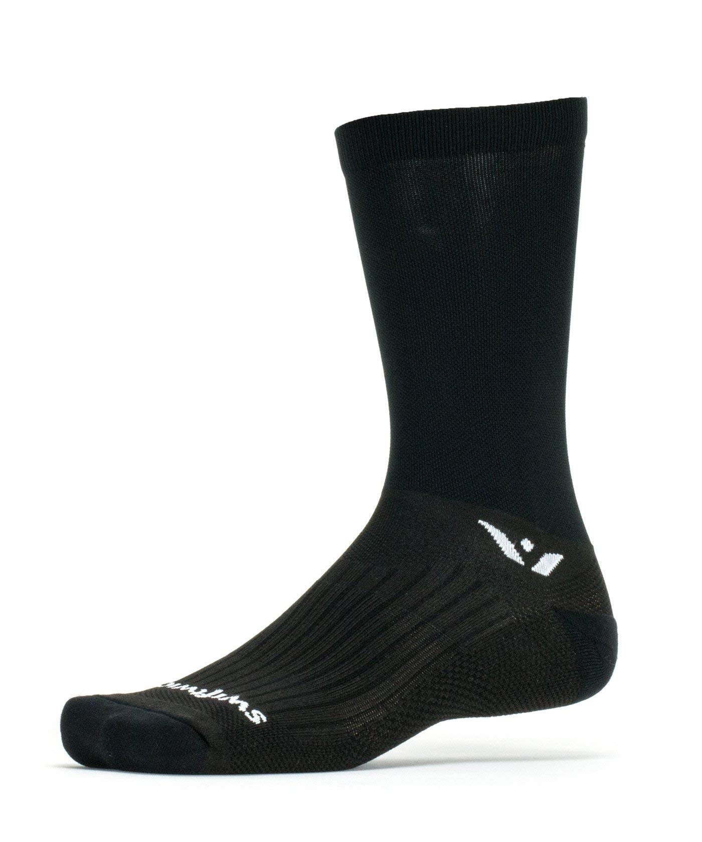 Swiftwick PERFORMANCE Crew Cycling Socks - USA Made, Maximum Durability & Moisture Wicking - Ideal for Road Biking, Mountain Cycling & Endurance Races