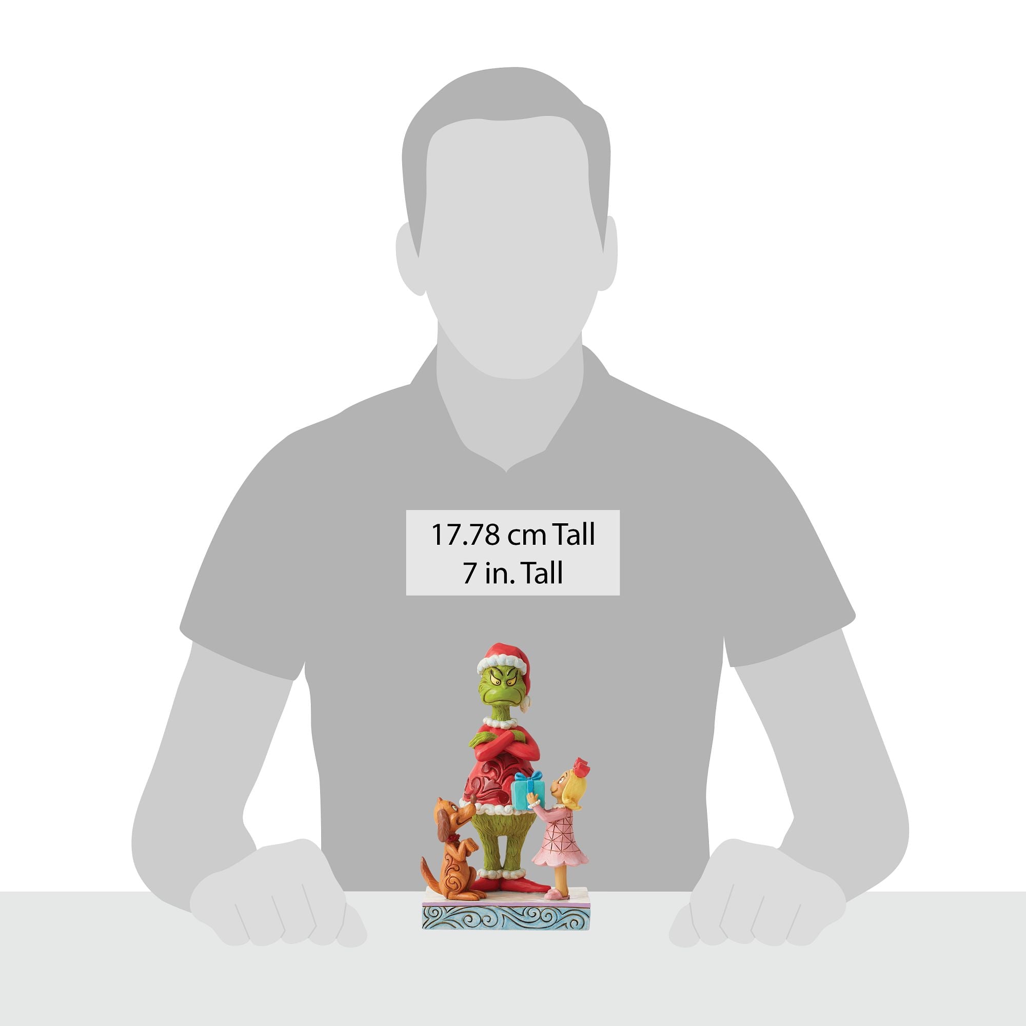 Max & Cindy Giving Gift to Grinch - Perfect Christmas Gift for Kids & Family - Fun Holiday Decoration & Party Favor