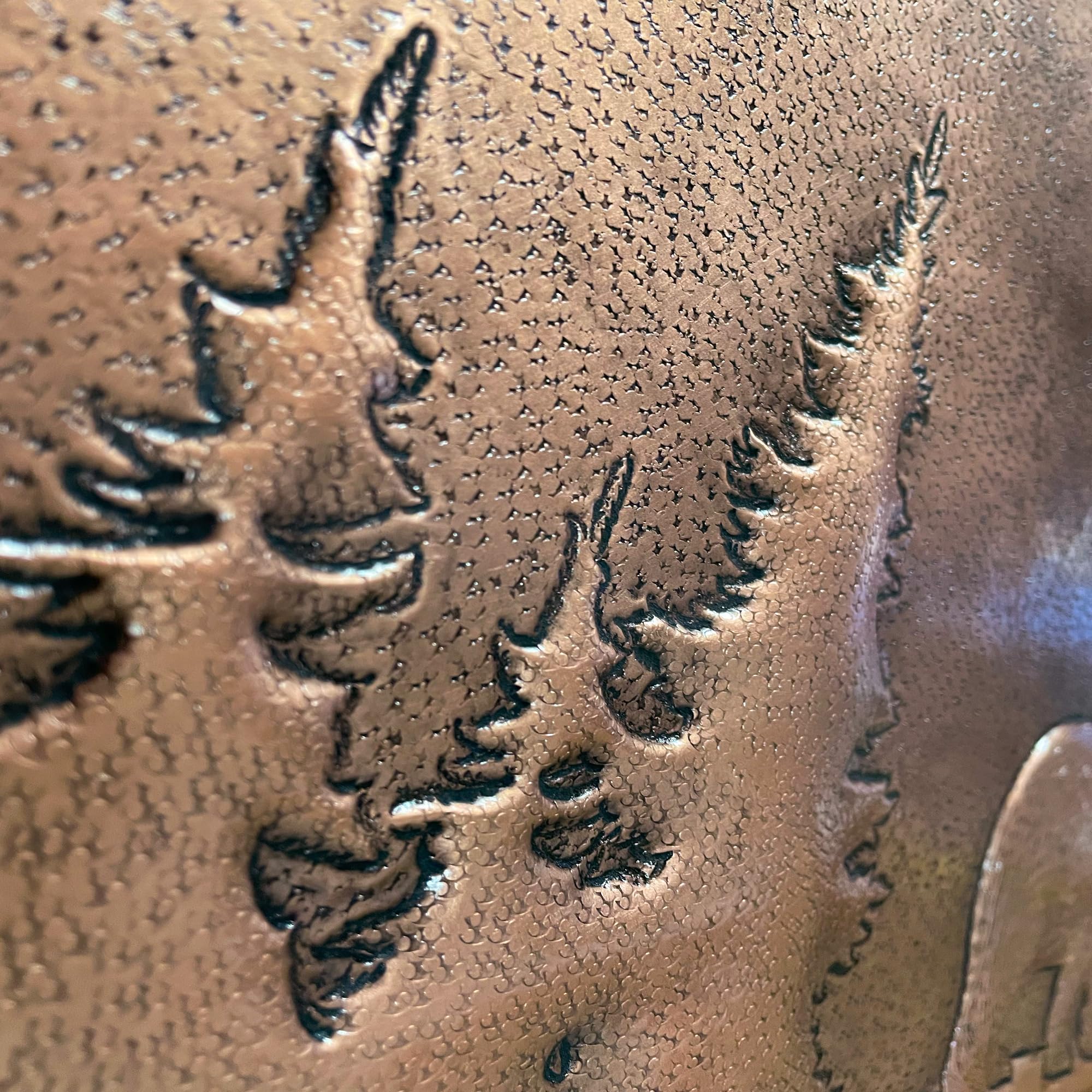 Handmade Custom Copper Backsplash Panel - Bear in the Forest Design for Kitchen & Bathroom Wall Decor | Indoor & Outdoor Use | Rustic Home Improvement & Unique Housewarming Gift