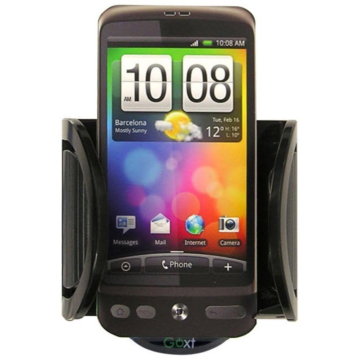 Car Cell Phone & MP3 Holder - Black Vent/Dash Mount - Secure Hands-Free Driving for Commute & Road Trips